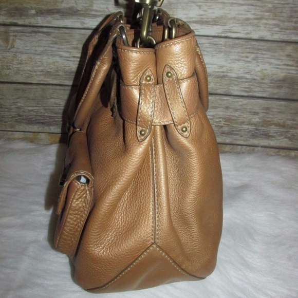 Cole Haan Bronze Brown Buckle Purse Crossbody Bag